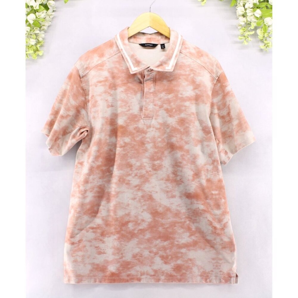 Radmor Men's Taylor Pimaformance Molten Jersey Polo Dusty Rose Sz XL